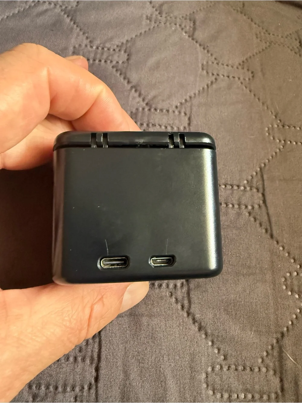 GoPro Black Speckled Action Camera with Blue Logo